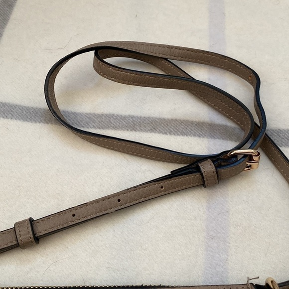 ALDO Light Brown Faux Leather Crossbody Purse, Adjustable Strap - Picture 6 of 13